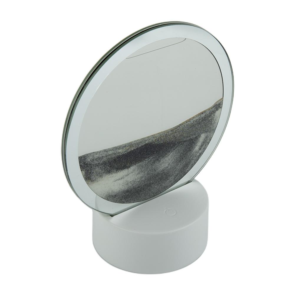 Lampe de Table Sable Mouvant Peinture Art du Sable Paysage en Verre