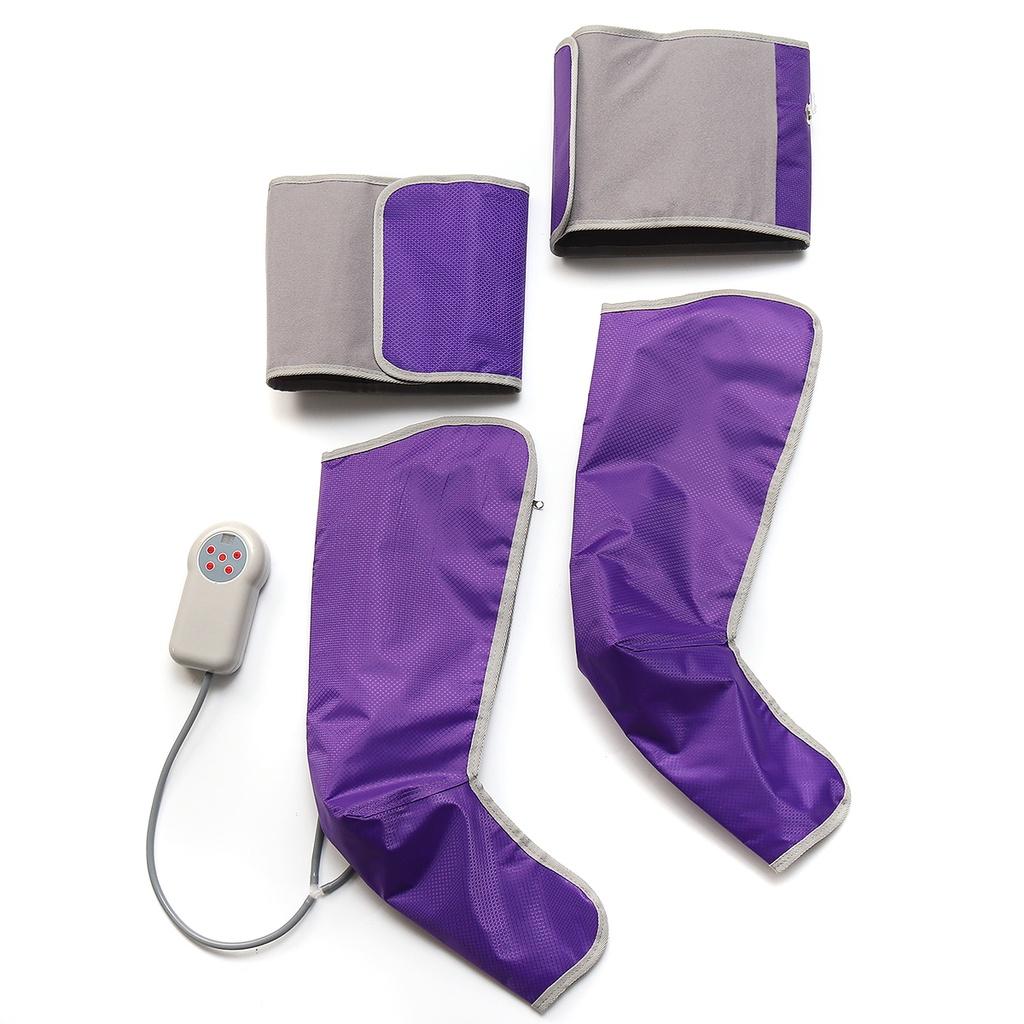 

Массажер для лечения кровообращения лодыжек, электрический массаж ног, компрессионный воздух, чехол для ног, носки для ботинок, релаксация, уход за здоровьем US фиолетовый