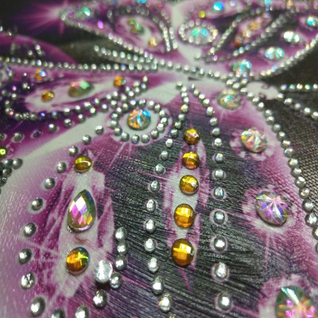 Diamond Painting Partial Special Drill DIY Sparkle Butterfly Picture Pink