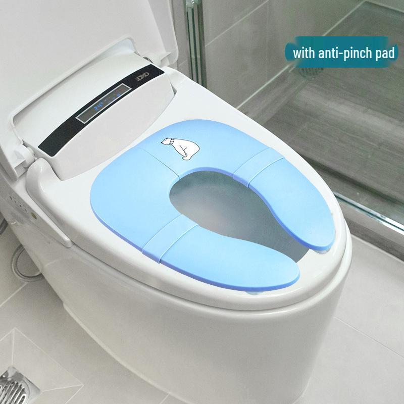 

Детское портативное складное сиденье для унитаза - Дорожное и гостиничное, защита от защемления