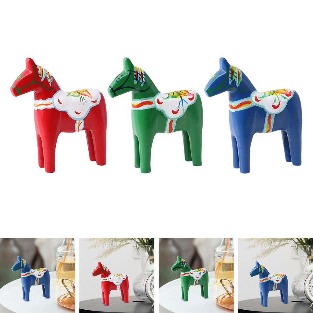 Dalhäst Prydnad Födelsedagspresent Handmålad Heminredning Hantverk Juldekoration Konstnärligt Hantverk Dalahäst Figur