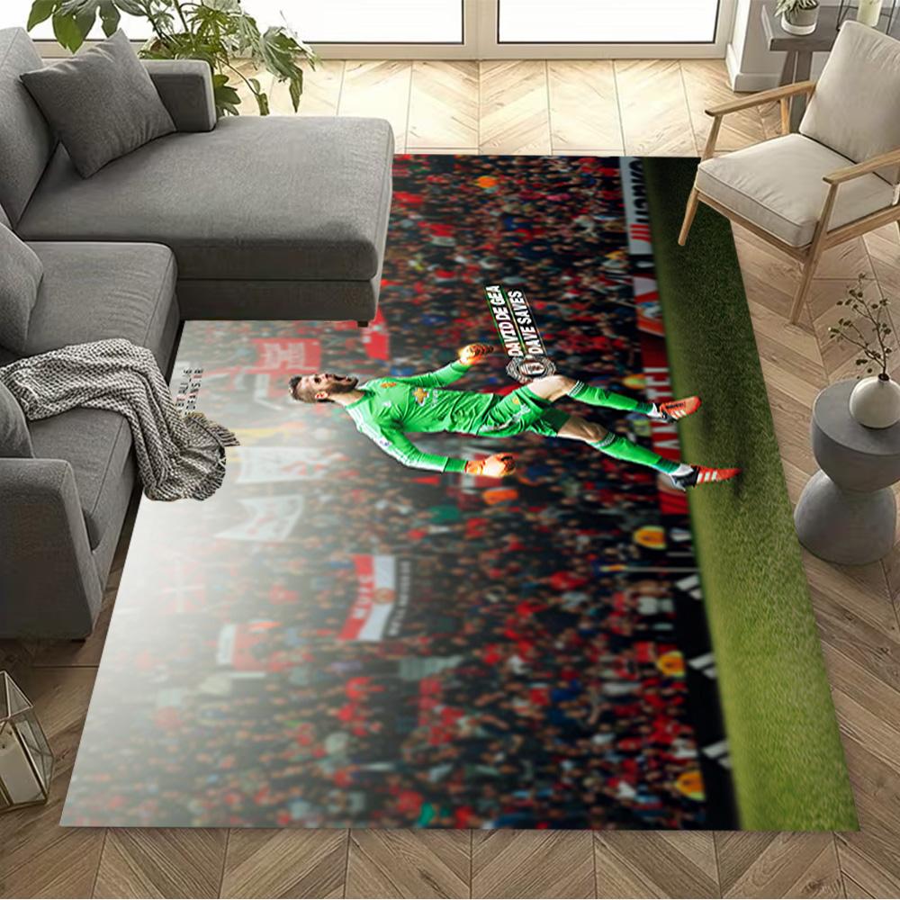 David De Gea Celebration Floor Mat Perfect for Entryway Study room Game Room Dining Room Anti-slip Rug Anime Office Decor Best for Christmas