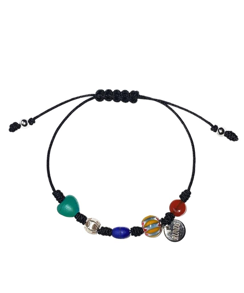 Runds Black Black Gemstone Bracelet