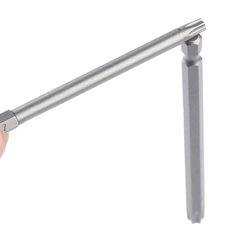 8Piece Magnetic Tamper Proof Security Screwdriver Bit Set Torx Head Screwdriver Long Bit for Various Applications