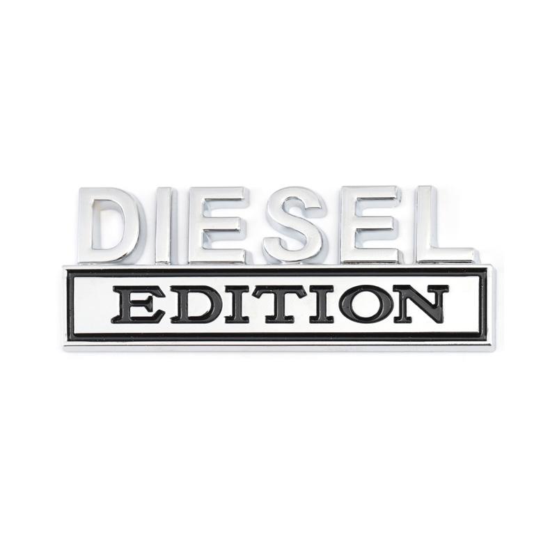 Diesel Logo Edition Emblem Badge Front Hood Grille Car Sticker for Jeep Compass Renegade Ford RS200 F150 F250 F350 Silverado RAM AF3