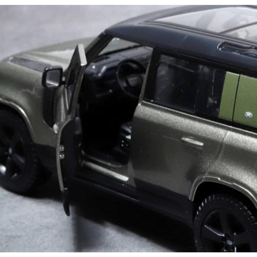 Bburago 1:24 Land Rover Defender 2022 SUV Diecast Model Auto, Zelená