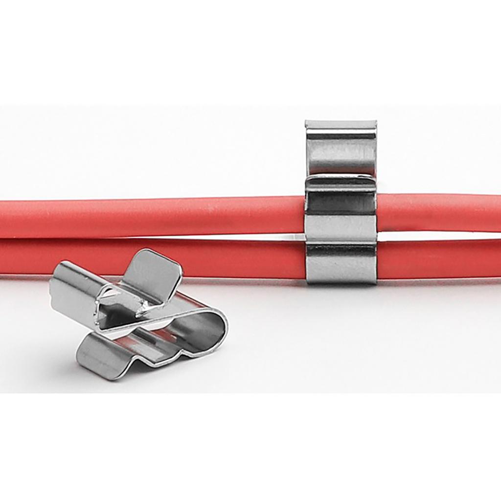 PV Cable Management Clamps Steel Wire Holders Trailer Wiring Clip Photovoltaic Wire Organizers Cable Management Clip