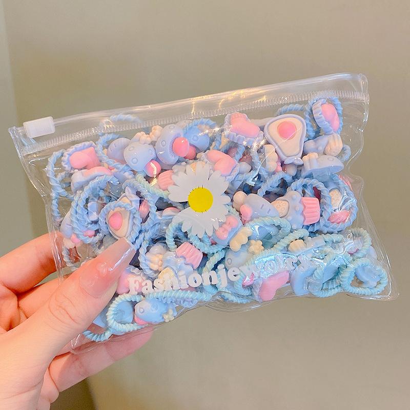 10/20 ks/sada Nové roztomilé kreslené čelenky pro dívky Elastické gumičky do vlasů Vlasové doplňky pro děti Gumičky do vlasů Pokrývky hlavy Ozdoby Dárek