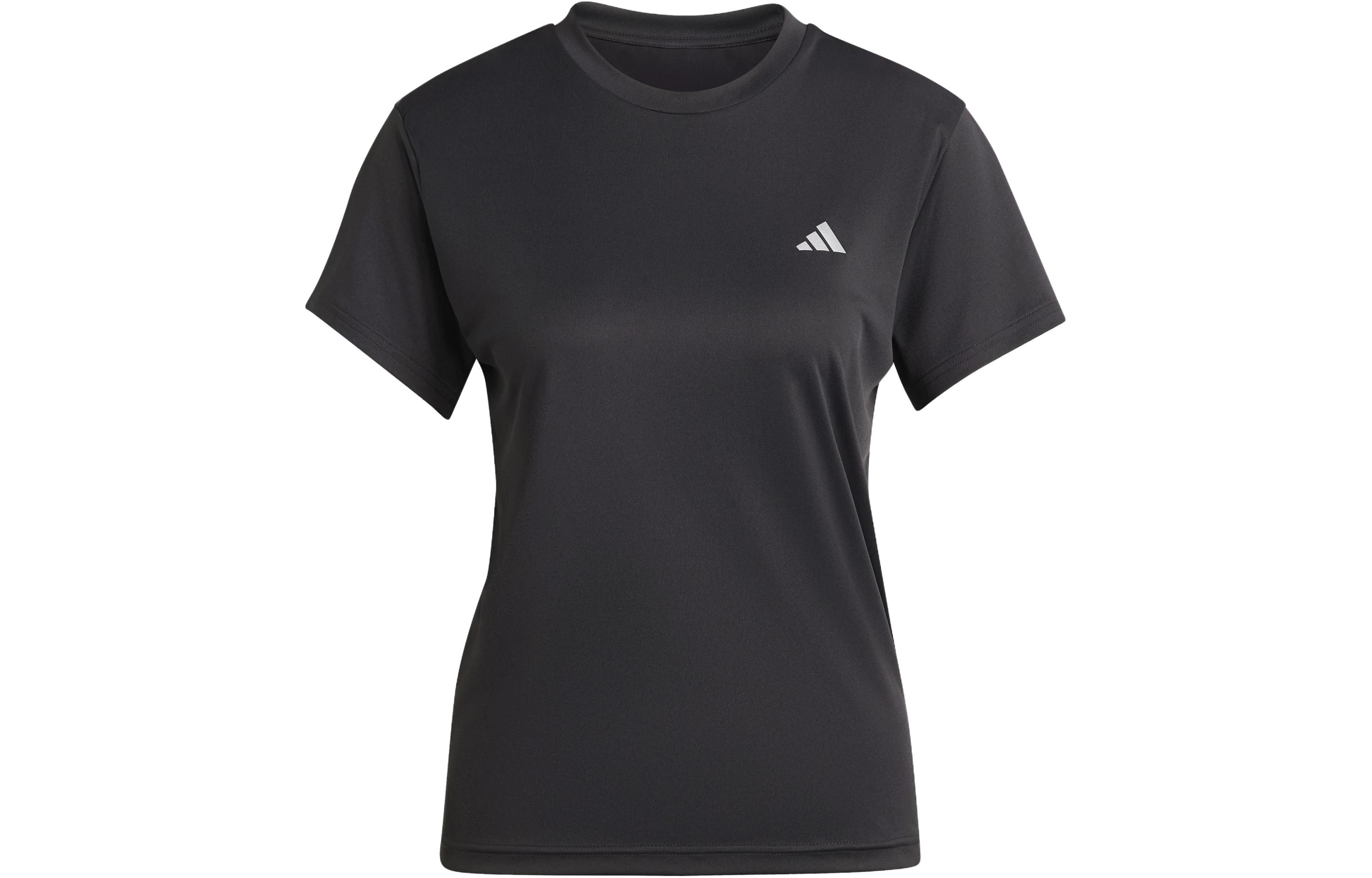 

Adidas T Shirts Women s Black Crew Neck Moderate Straight Fit HZ0107 L