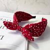 Polka Dot Headband Women Fashion Non Slip Cute Vintage Style Hair Accessories Suitable for Daily Makeup Hairstyl All Hair Types