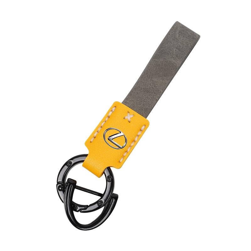 

Leather Car Key Chain Ring Holder Accessories For Lexus LS LC RZ IS350 ES300 GS350 CT200h GX460 LX570 RX500h NX300 UX260 LM300 R