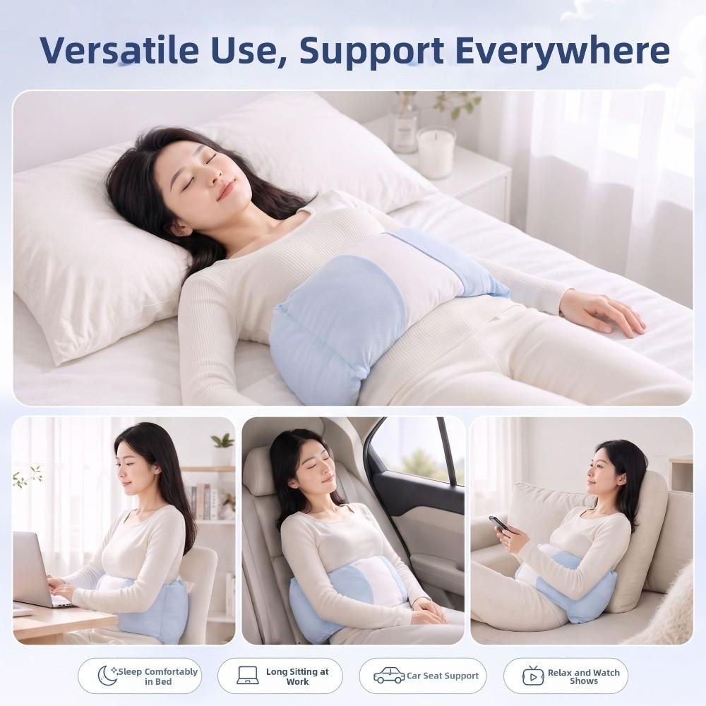 Adjustable Wrap Around Lumbar Support Pillow Breathable Lower Back Protected Pad  Office