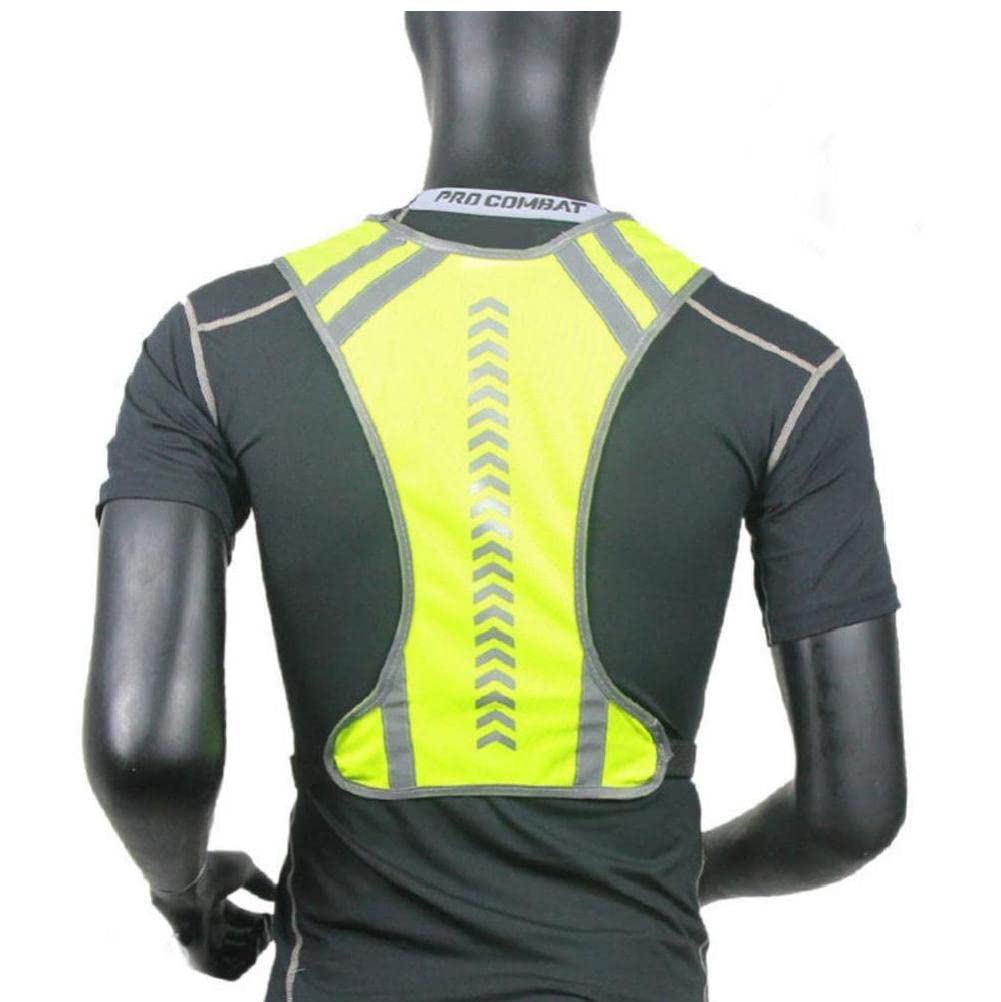 High Visibility Reflective Adjustable Gear Stripe Cycling Safety Jacket for Running Vest, Jacket, Bicycles, Cycling, Jogging, Walking,