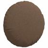 Seat Cushion 2 Pcs Brown Ø40 X 13 Cm Fabric