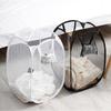 Foldable Hand-Held Laundry Basket Dirty Clothes Storage Grid Basket Household Organizer for Clothes Home Storage Toy Basket