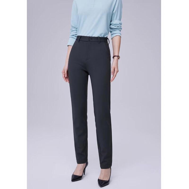 

YILITENG Winter Thickened Business Casual Fleece Lined Pants YTMMP829 40