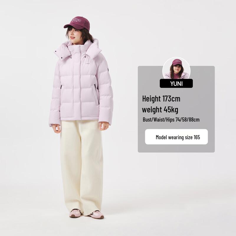 Tanboer Women's Short Hooded Down Jacket TB5550386D