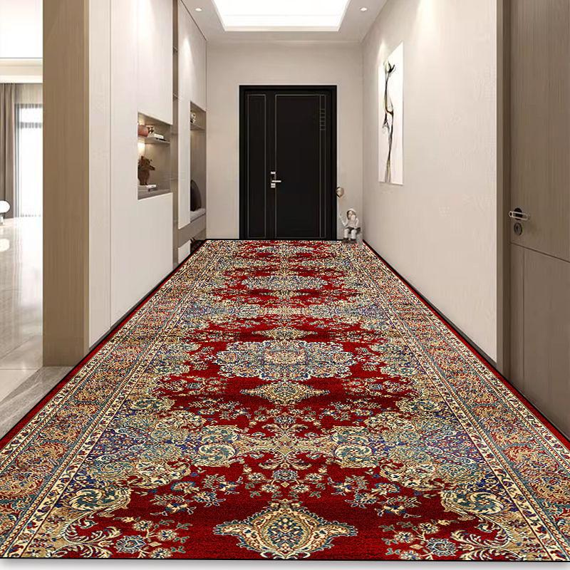 Böhmischer Langer Flur Teppich Luxus Persische Dekoration Flur Teppich Rutschfest Einfache Reinigung Fußmatte Treppenläufer Teppiche