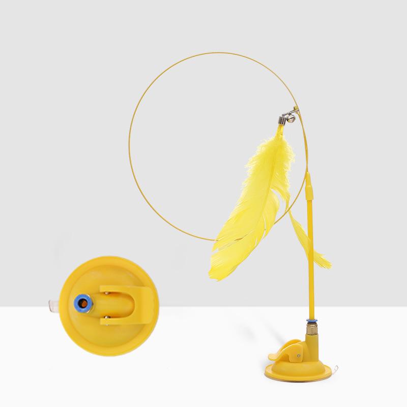 1/5Pcs Funny Suction Cup Cat Toy Removable Handheld Interactive Cat Toy Portable Pet Toys For Indoor Cats Cats Stick Toys