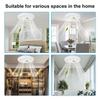 30W 24W Ceiling Fans Light  85-265V Ceiling Fans with Light and Remote 3 Colors Dimmable Ceiling Lamps for Kitchen Bedroom