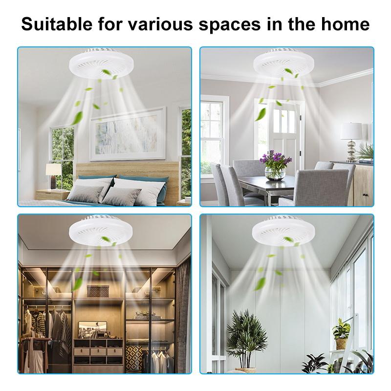 30W 24W Ceiling Fans Light  85-265V Ceiling Fans with Light and Remote 3 Colors Dimmable Ceiling Lamps for Kitchen Bedroom