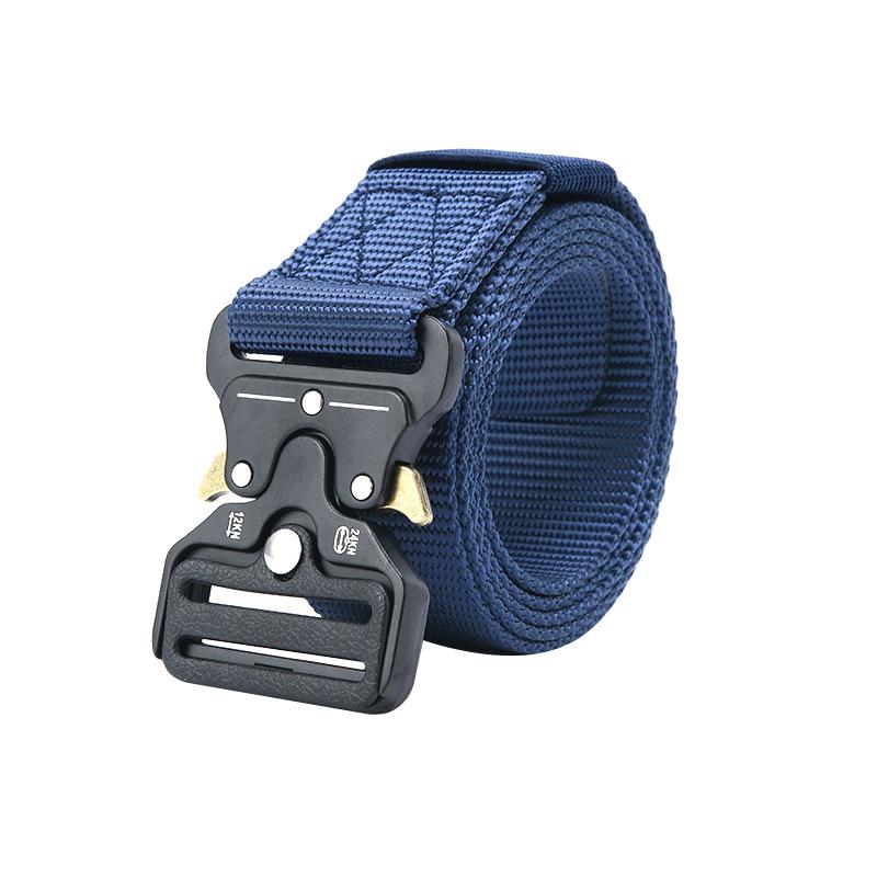 Elastic Tactical Nylon Belt with Alloy Buckle, Popular for Outdoor Use, Customizable Size