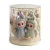 Rotating Labubu Plush Figurine Display Box and Stand