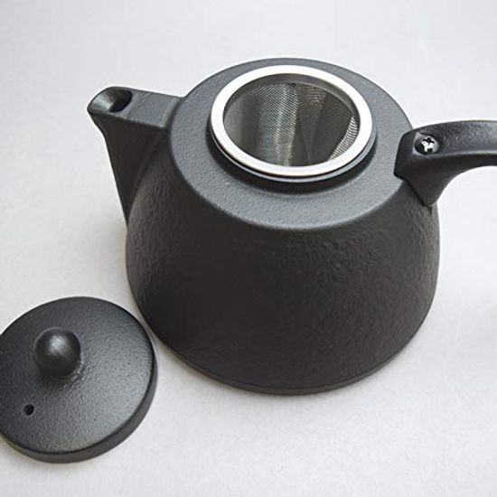 Nambu Tekki Iwachu Kaffeekannen-Set (Schwarz) mit Tropfer und Teesieb