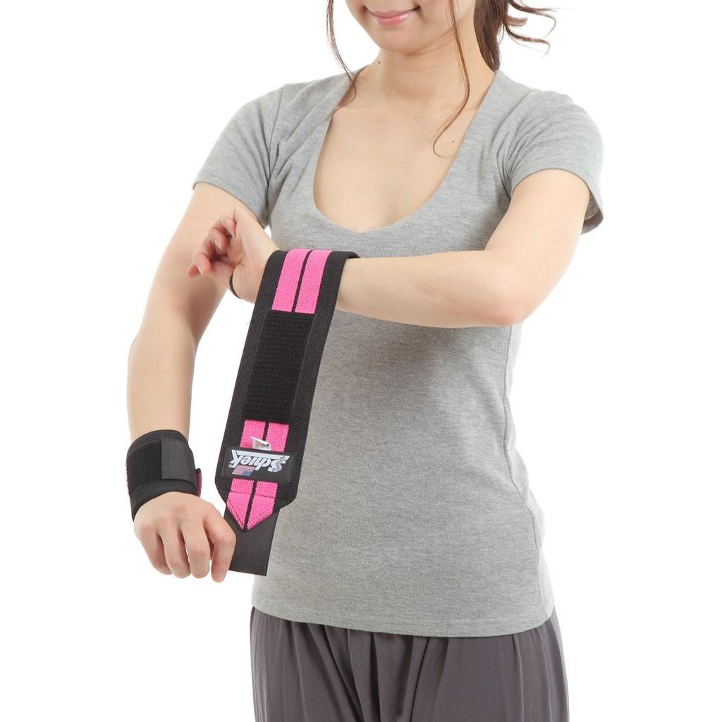 Schiek Sports 1112P 12 in. Pink Womens Wrist Wraps