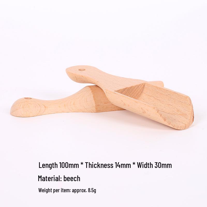 Solid Wood Tea and Bath Salt Spoon Set - Small Wooden Accessories