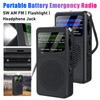 Portable Battery Operated Radio With Speaker Flashlight Emergency Radios SW AM FM Full Band Radio Receiver With Headphone Jack