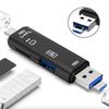 Багатофункціональний USB 2.0 кардрідер 5-в-1 Type C/Usb/Micro Usb /TF/SD з підтримкою OTG, Адаптер для карт пам'яті, Аксесуари для мобільних телефонів