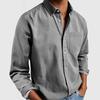 Spring and Autumn Men's Shirts, Long-sleeved Lapel Men's Shirts