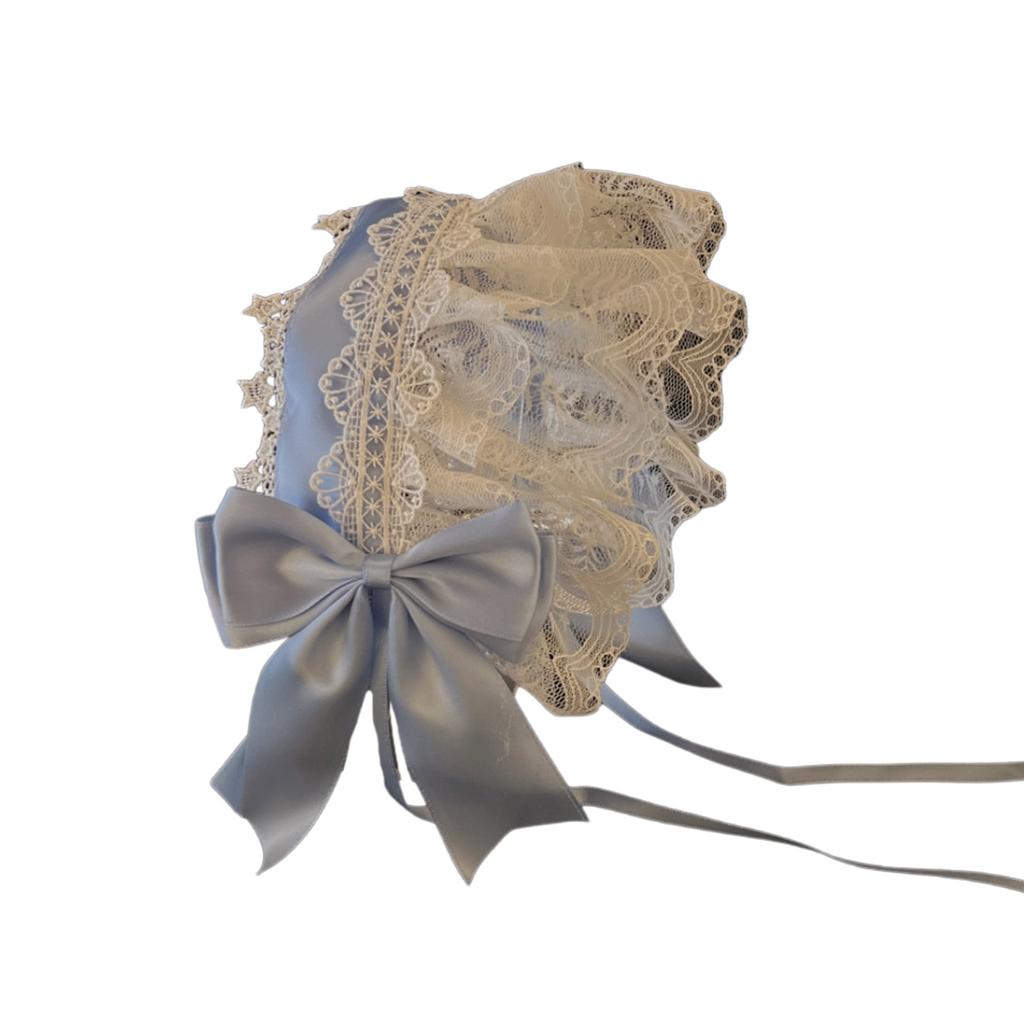 Lolita Headband Adjustable Hair Band Ruffled Lace and Bowknot Headpiece Jewelry for Cosplay and Punk Style Enthusiasts