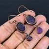 Amethyst Earrings Gemstone Jewelry, Copper Electroformed Silver Earrings, Gift For Women Handmade Earrings