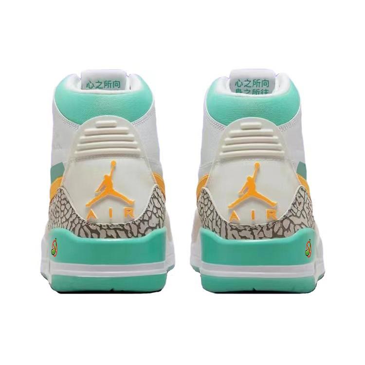 Jordan Legacy 312 Vintage Basketball Shoes Men's High top Green/White FV3625-181(Team56-hello)