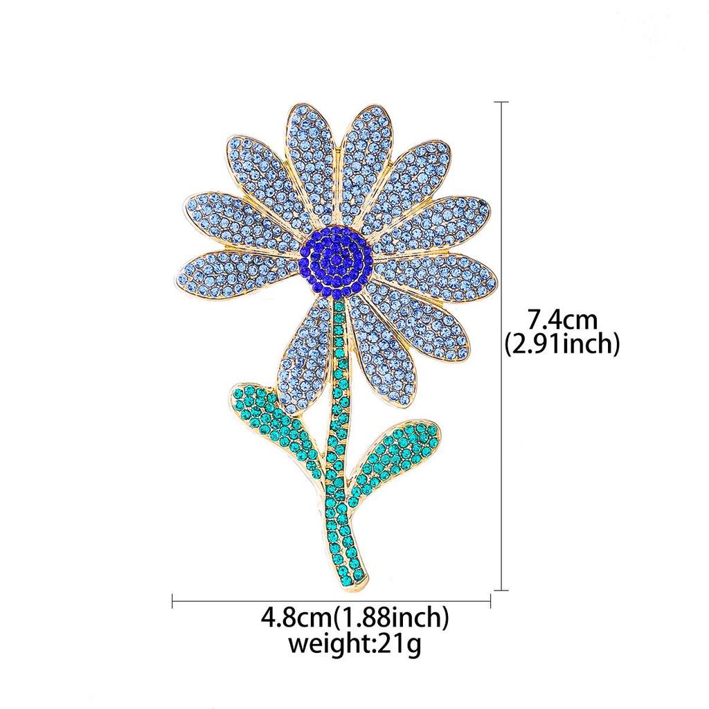 2024 Qixi Valentinstag Rosen Strass Brosche: Emaille Anstecknadel & Kleidungsschmuck-Accessoire