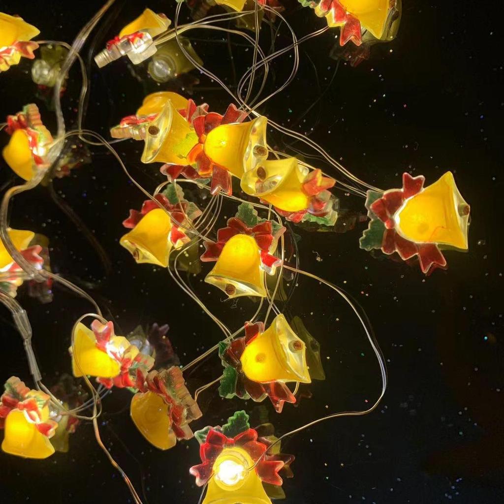 LED Weihnachtsdekoration: Lichterkette aus Kupferdraht mit Schneemann- und Hirschhut, schwarz, für Garten, Balkon, Laternen.