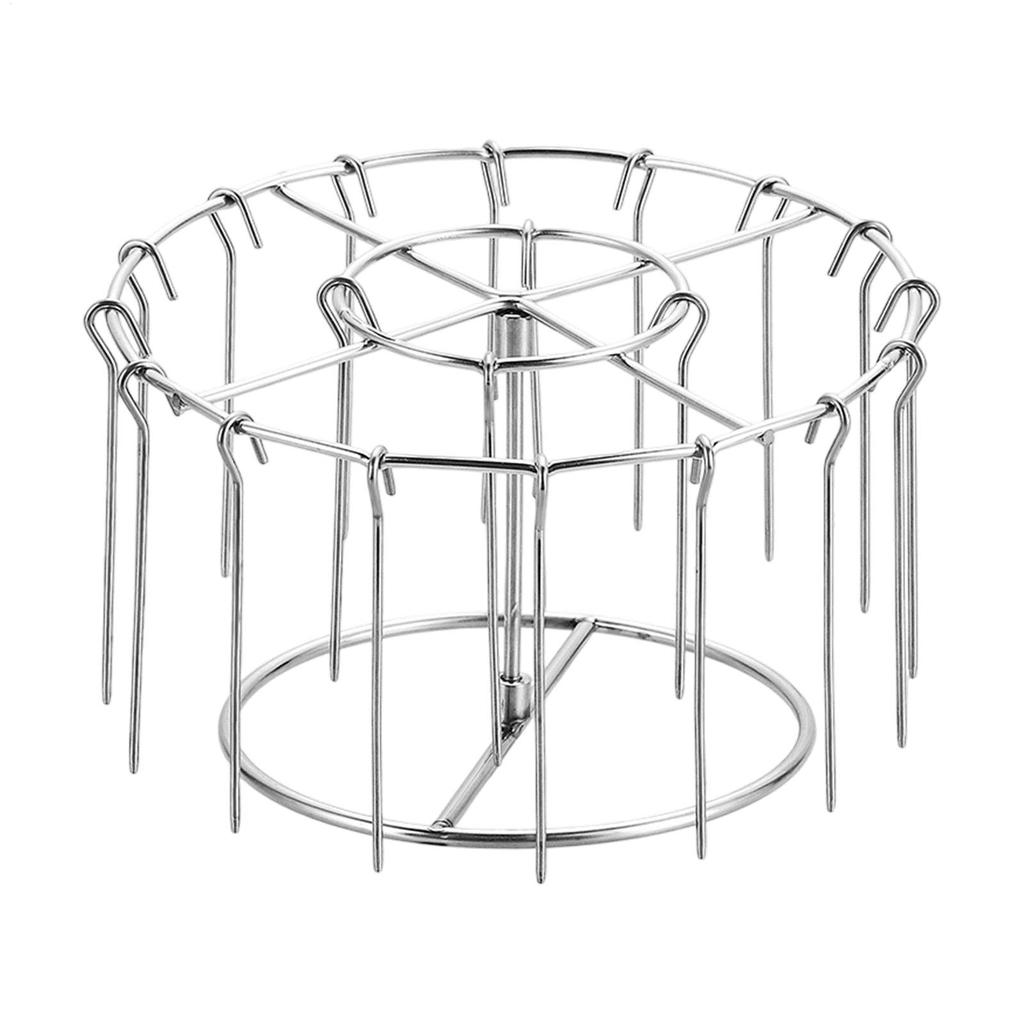 Stainless Steel Vertical Grill Rack Detachable String Grill Vertical Barbecue Skewer Bracket 11 Skewer Holder Barbecue Rack