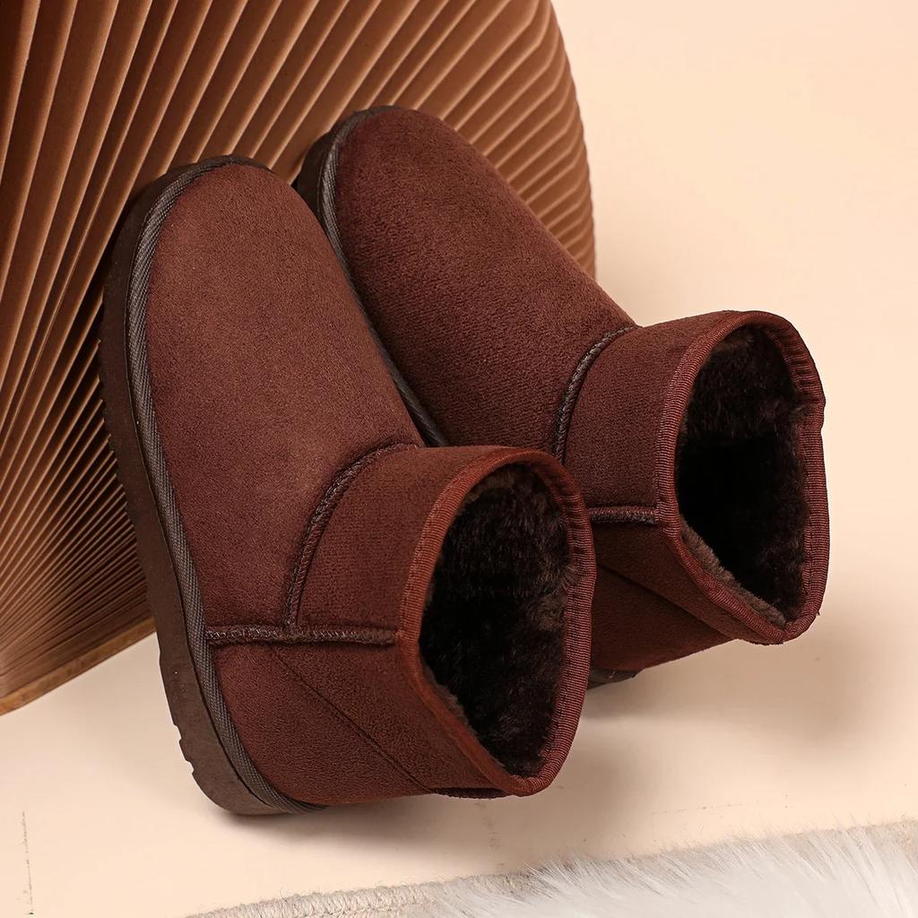 Cotton Shoes Women's Winter Boots 2025 New Snow Boots Women Plus Fleece Thickened Warm  Flat Short Boots Women