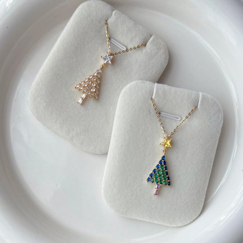 Roztomilý vánoční přívěsek náhrdelník pro ženy klíční kost řetízek choker šperky