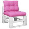 2 Piece Pallet Cushions Pink Fabric