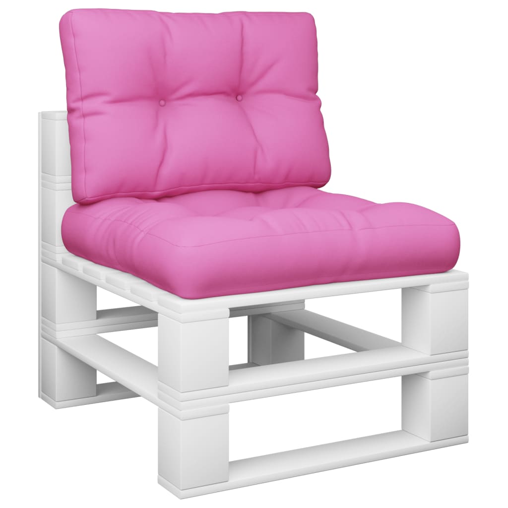 2 Piece Pallet Cushions Pink Fabric