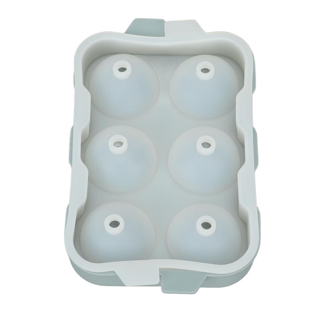 Silikon Eiswürfelform DIY Eisform mit sechs Löchern zur Aufbewahrung von Getränken Cocktails Wein Kaffee