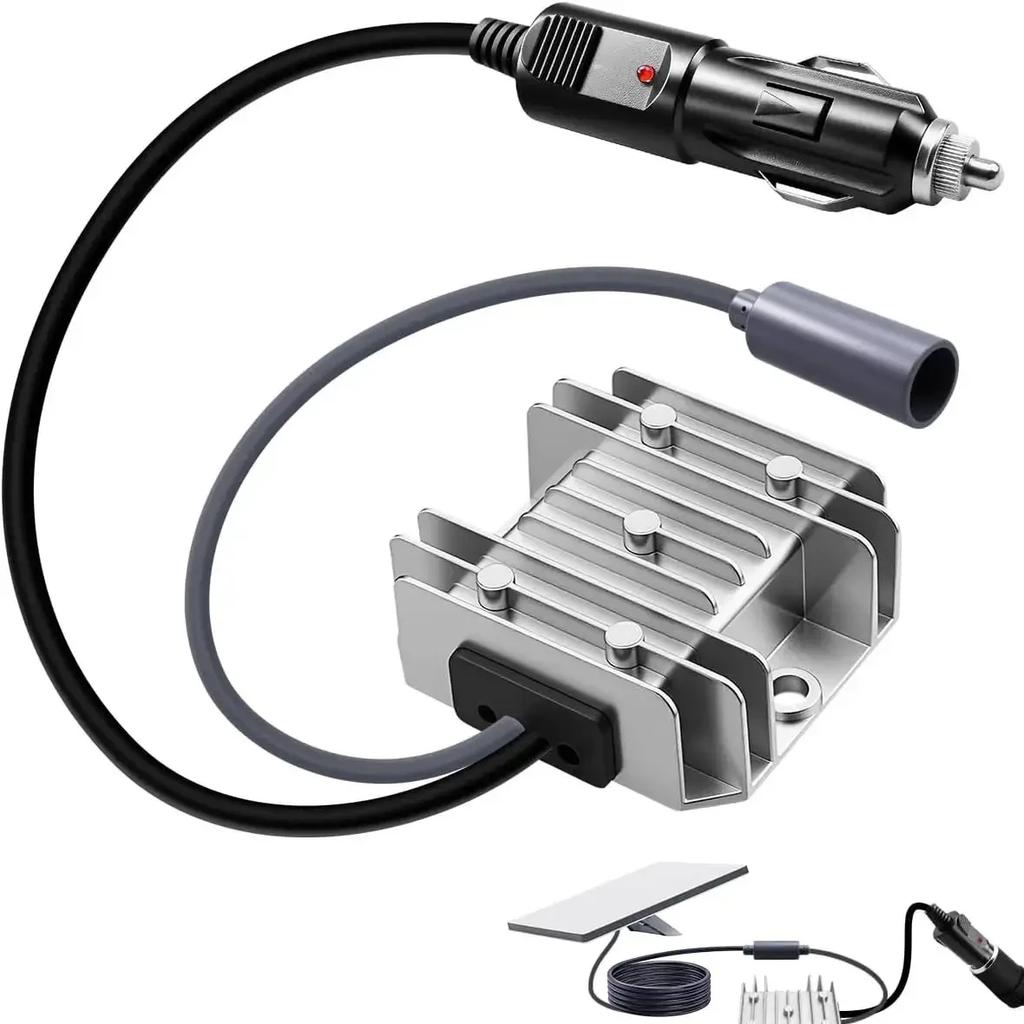 Replacement for Starlink Mini 12V 24V (9-28V) Car Cigar Cigarette Lighter Socket To DC Female 30V 3.5A Power Supply Kit