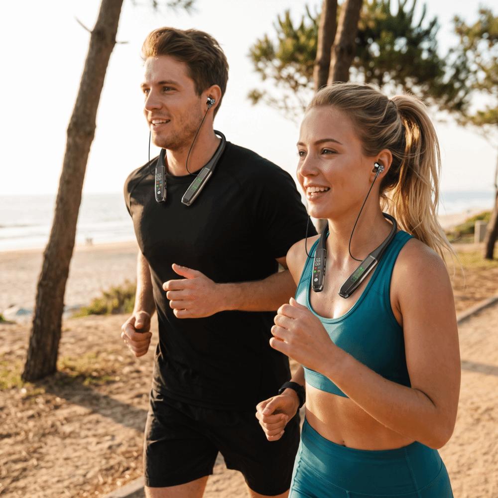 Noise Reduction Wireless Bluetooth Headphones Low Bass Sport Neckband Earphone  Live Broadcast