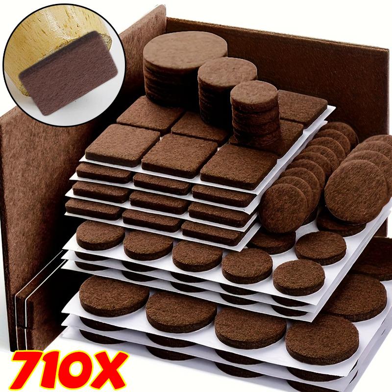 Chair Leg Protectors Round Square Felt Pads for Hardwood Floor Protector Non Slip Furniture Sofa Bed Table Chair Leg Cover Caps