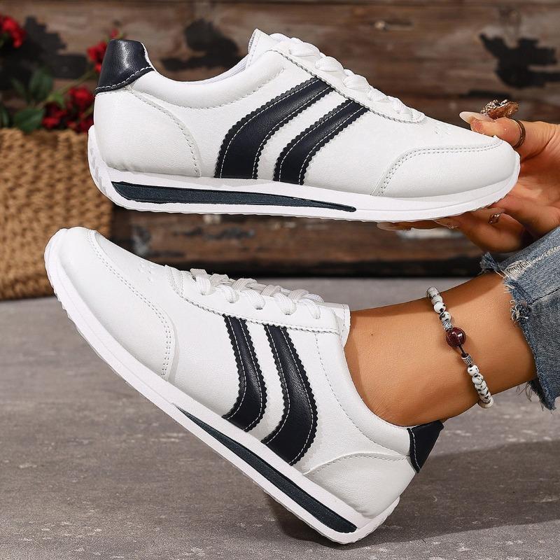 

Spring and Autumn Women s Shoes Women s Board Shoes Student Shoes Little White Shoes Low Top Round Head Lace-up Large Size Sneakers 43 білий