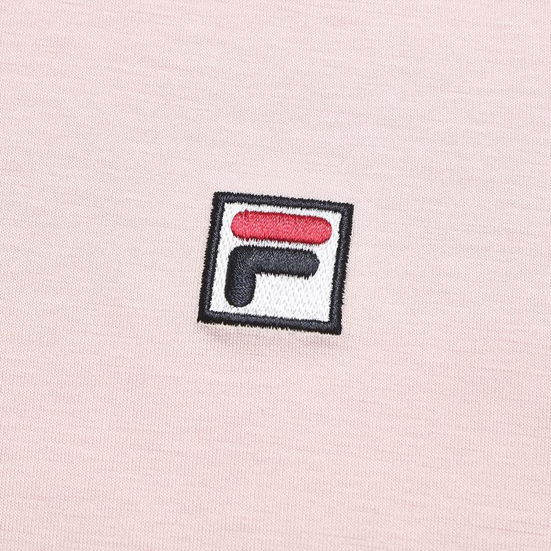 FILA White Fashion Simple Classic Casual Versatile Comfortable Brand Logo Knitted Short Sleeve Polo Shirt Men tops Orange Gray Pink F51M623101FPK