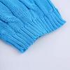 Spring 2025 Women's European-American Style Eight-Strand Braid Knit Top - Slimming, Short Sleeve, Round Neck